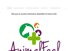 Tablet Screenshot of animalfeel.com